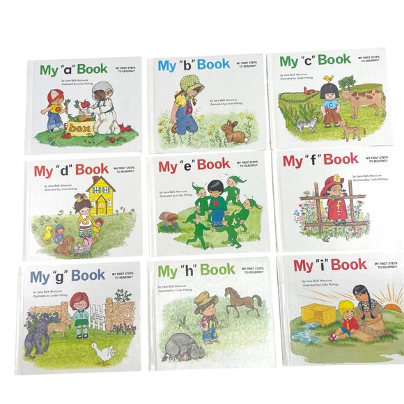 Moncure First Steps to Reading ABC Book Set Vintage Collectible 25 Hardcover - Picture 2 of 10